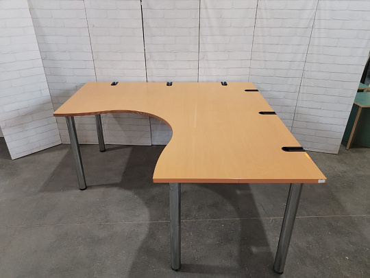 Стол угловой Steelcase ЛДСП Клен Россия