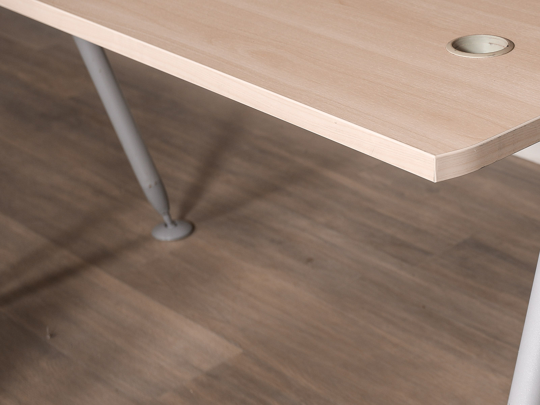 Стол Левый эргономичный ЛДСП Бук (СПЭБКМ-190825)