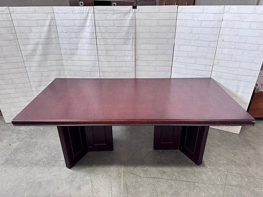 Стол для переговоров Шпон Вишня