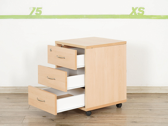 Тумба подкатная ДСП Бук Россия