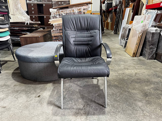 Конференц-кресло Искусственная кожа Чёрный