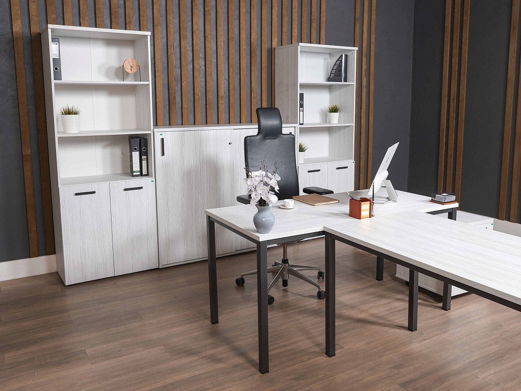 Кабинет руководителя Sitara ЛДСП Белый Россия (КРБ-120825)