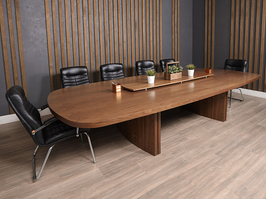 Стол для переговоров Шпон Орех