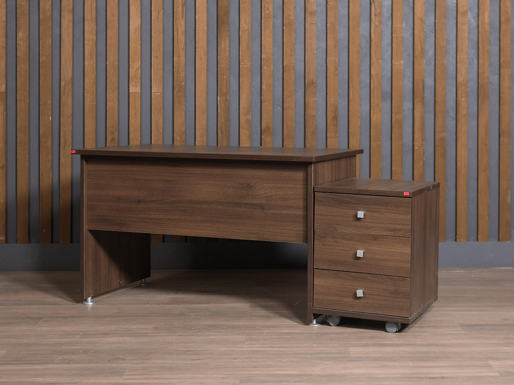 Стол с тумбой ЛДСП Венге (СПТВГ-181125)