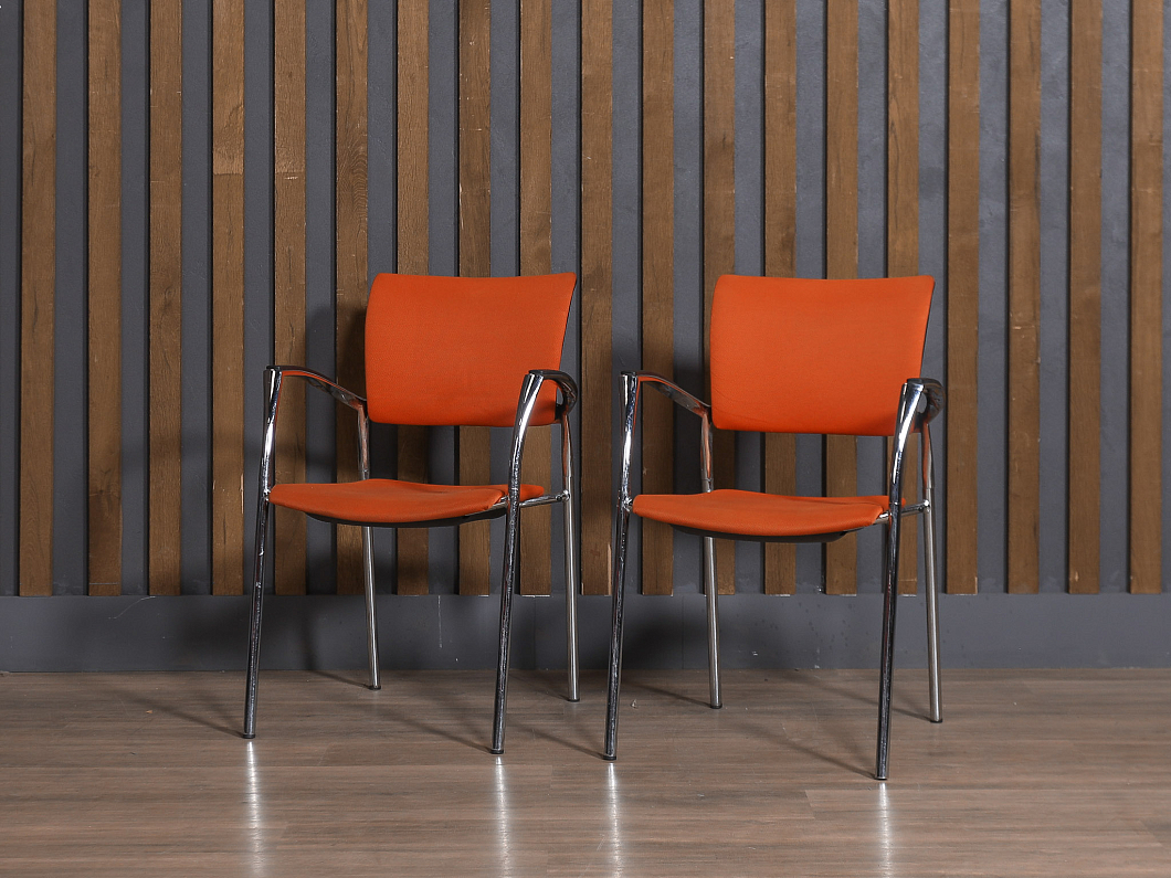 Конференц-кресло Ткань Оранжевый (ОСОЖ-160925)