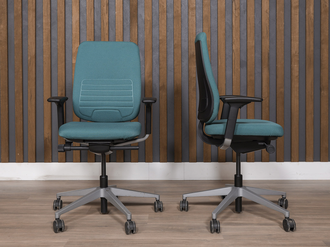 Офисное кресло Steelcase Ткань Зелёный Франция (КПЗЛ-260325)