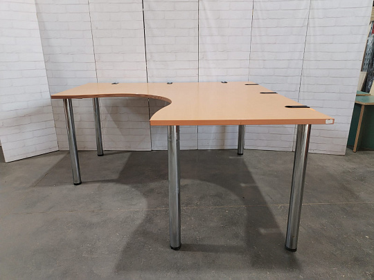 Стол угловой Steelcase ЛДСП Клен Россия