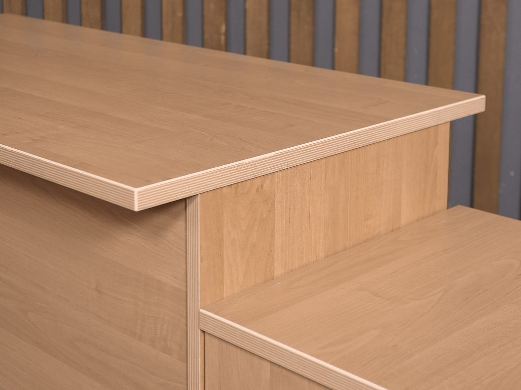 Стол с тумбой ЛДСП Ольха (СТПОХ-241225)