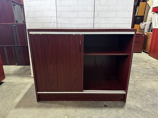 Тумба под оргтехнику ЛДСП Вишня Россия