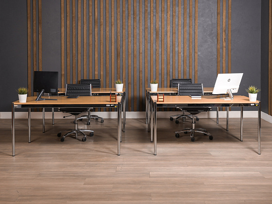 Стол прямоугольный USM Haller Массив Ольха Швейцария