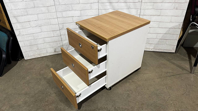 Тумба подкатная ЛДСП Ясень шимо