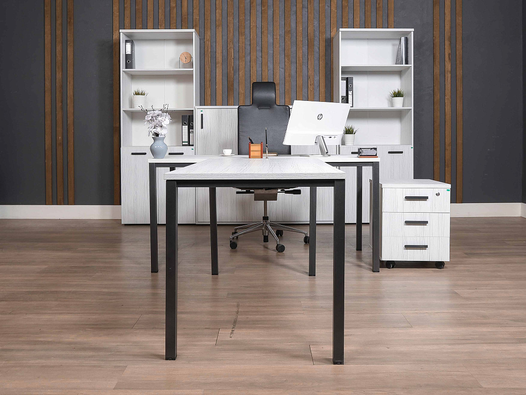 Кабинет руководителя Sitara ЛДСП Белый Россия (КРБ-120825)