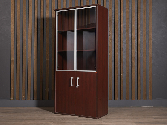 Шкаф для документов ЛДСП Вишня