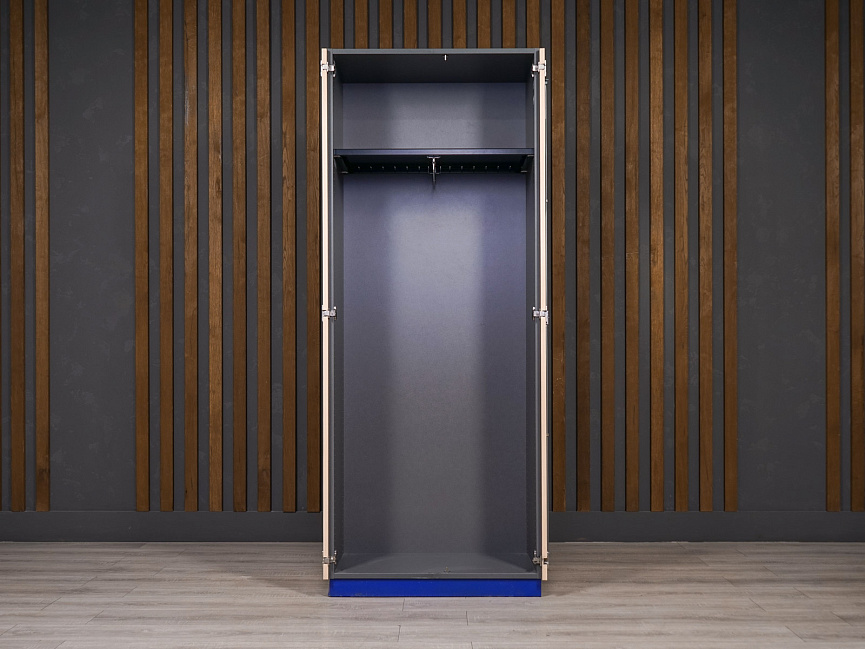 Шкаф для одежды 800x450x2080 Закрытый ДСП Дуб; Серый Россия (25256-26103)