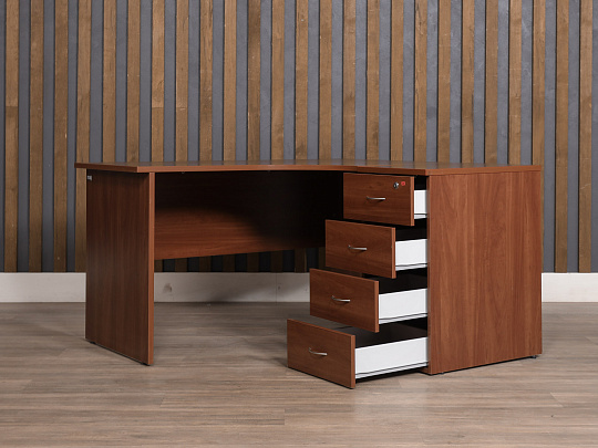 Стол с тумбой ЛДСП Вишня