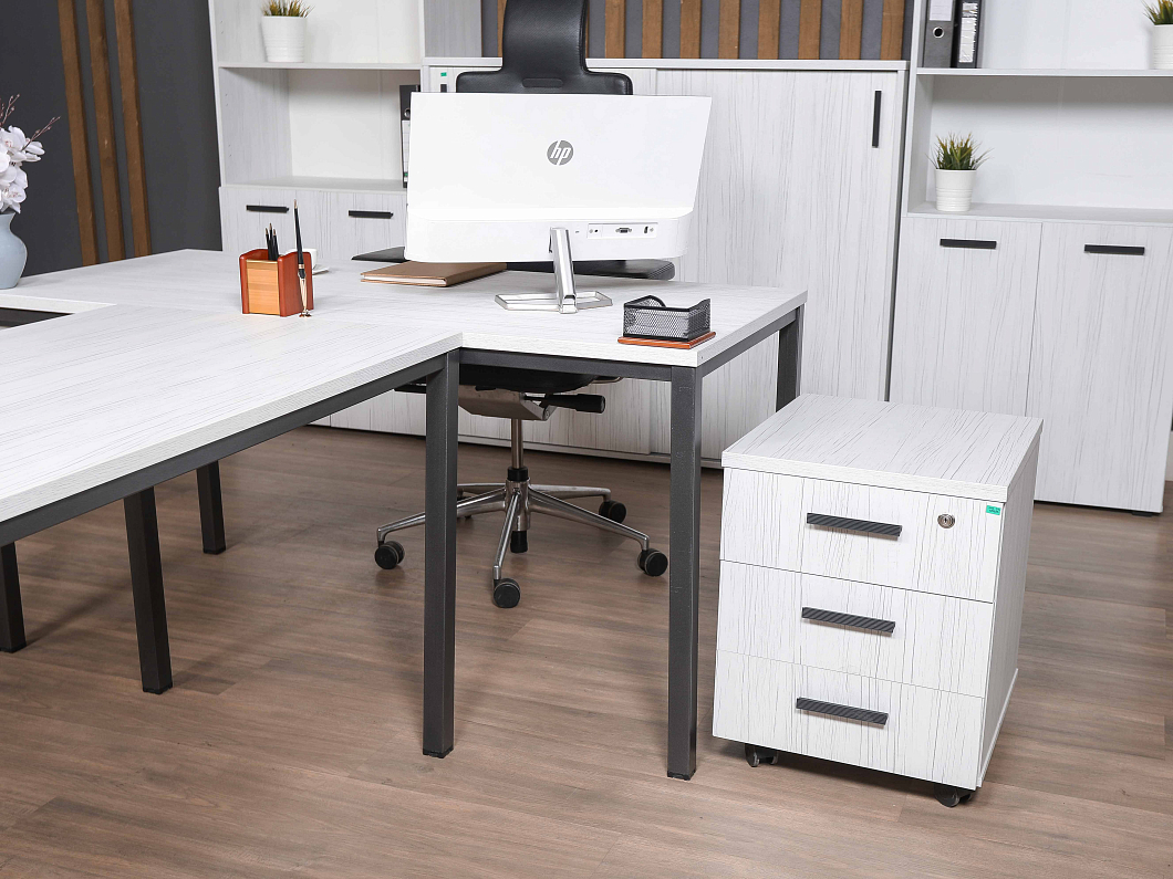 Кабинет руководителя Sitara ЛДСП Белый Россия (КРБ-120825)