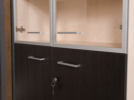 Шкаф для документов Accord ЛДСП Венге Россия