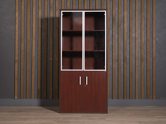 Шкаф для документов ЛДСП Вишня