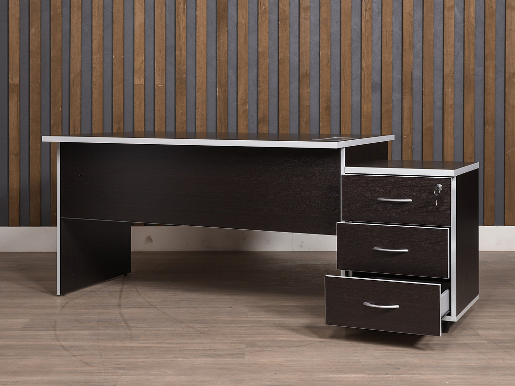 Стол с тумбой ЛДСП Венге (СТПВГ1-110825)