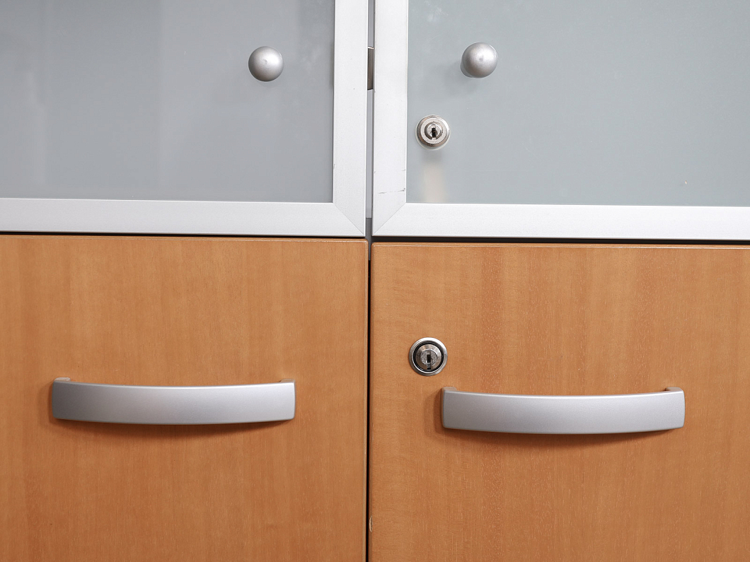 Шкаф для документов ЛДСП Ольха (ШДОХ-100425)