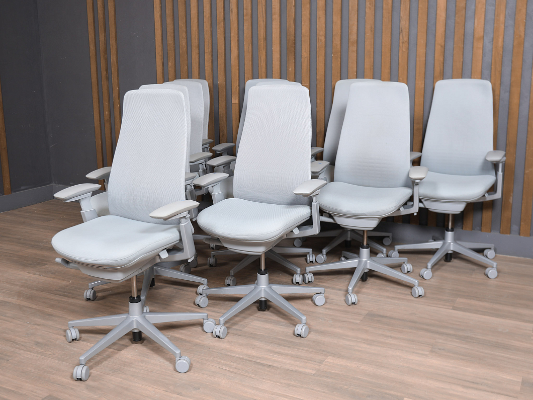 Кресло руководителя Haworth Fern Ткань Серый Германия (КПТСР-281225)