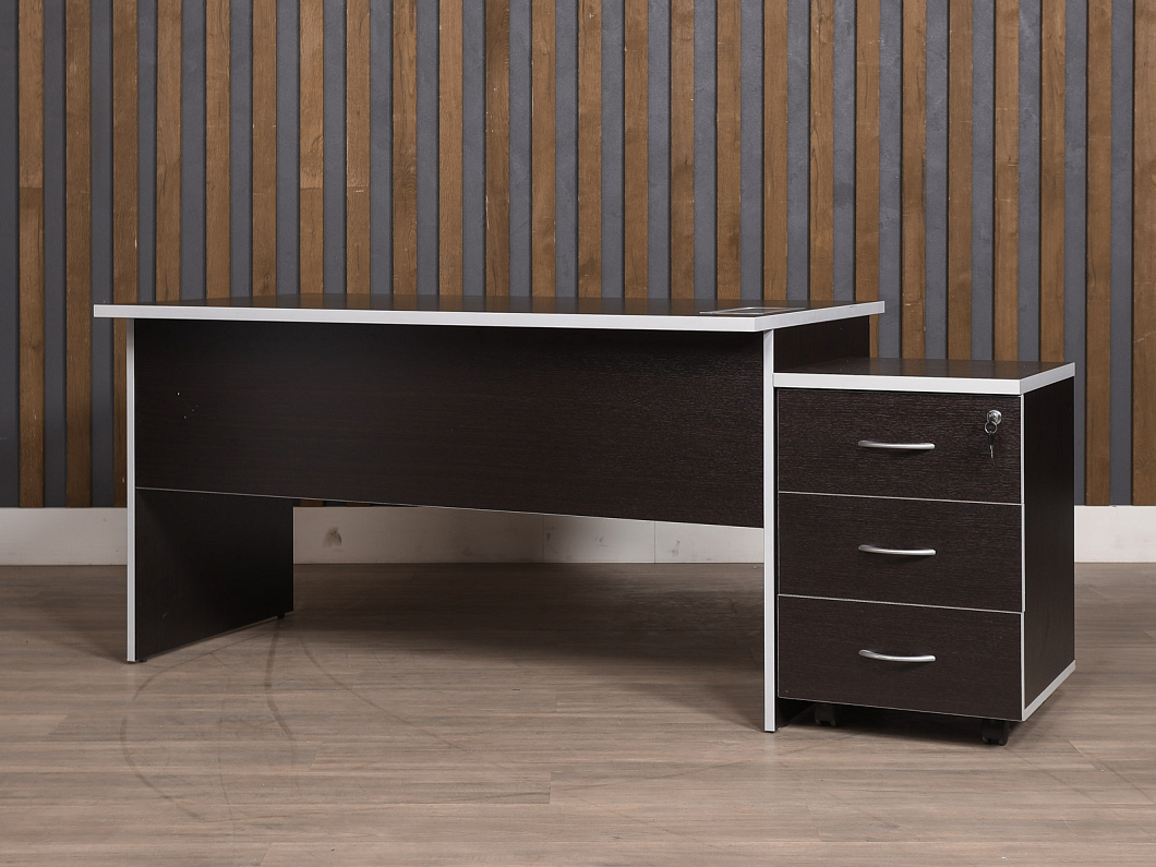 Стол с тумбой ЛДСП Венге (СТПВГ1-110825)