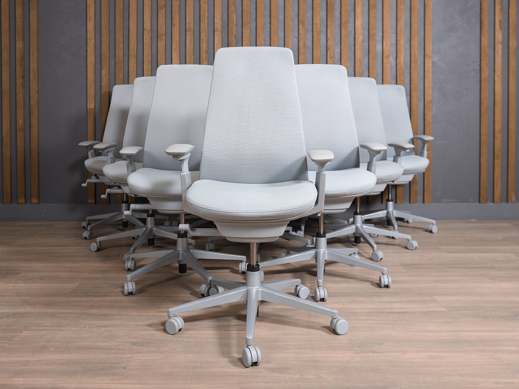 Кресло руководителя Haworth Fern Ткань Серый Германия (КПТСР-281225)