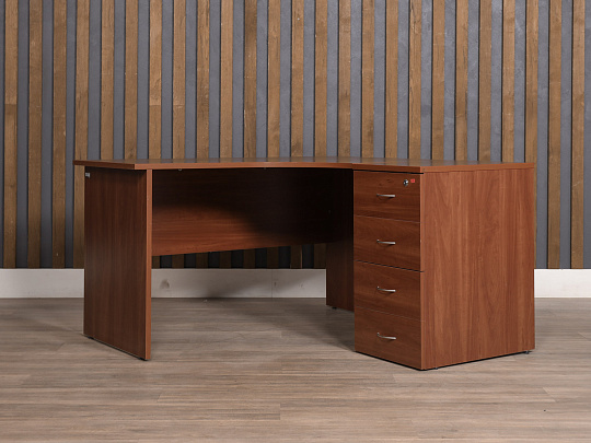 Стол с тумбой ЛДСП Вишня