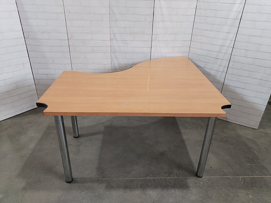 Стол угловой Steelcase ЛДСП Клен Россия