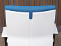 Кресло на колесах для персонала Ткань Синий Польша (КПСН-240124)