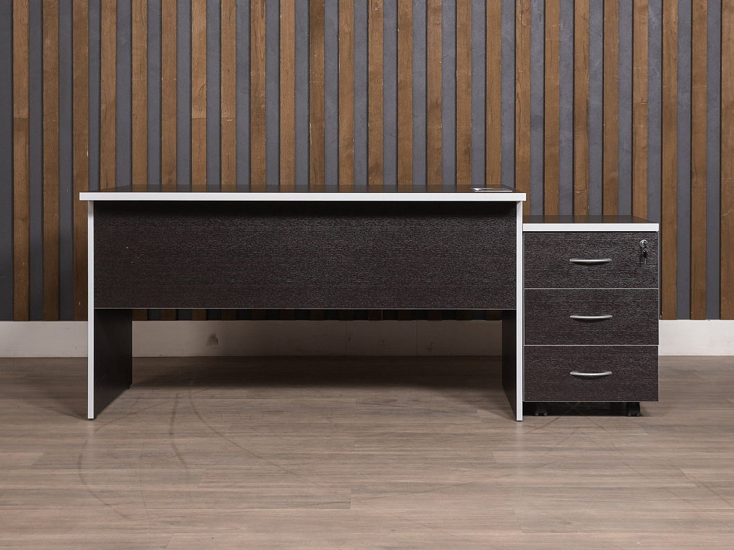 Стол с тумбой ЛДСП Венге (СТПВГ1-110825)