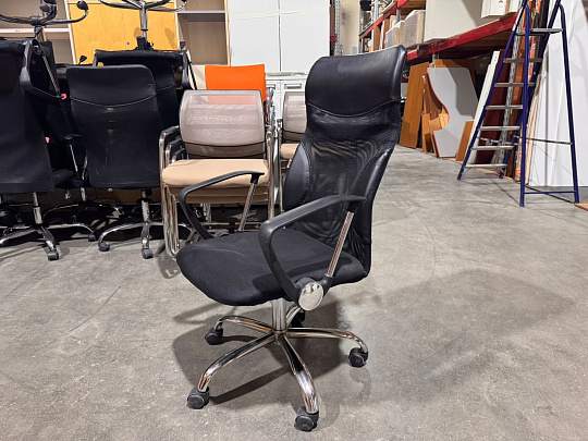 Офисное кресло CHAIR Сетка Чёрный Россия