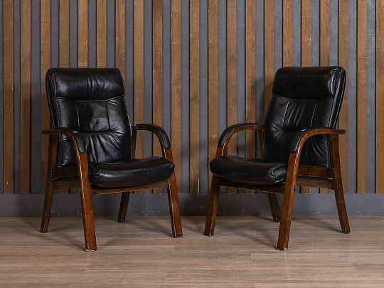 Конференц-кресло Искусственная кожа Чёрный