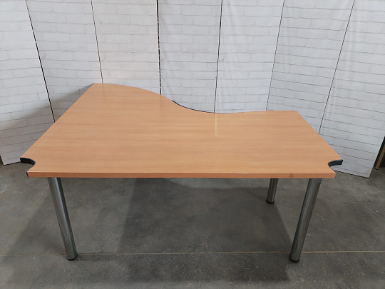 Стол угловой Steelcase ЛДСП Клен Россия