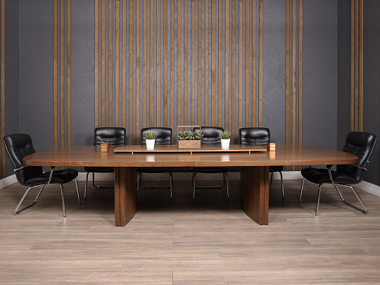 Стол для переговоров Шпон Орех