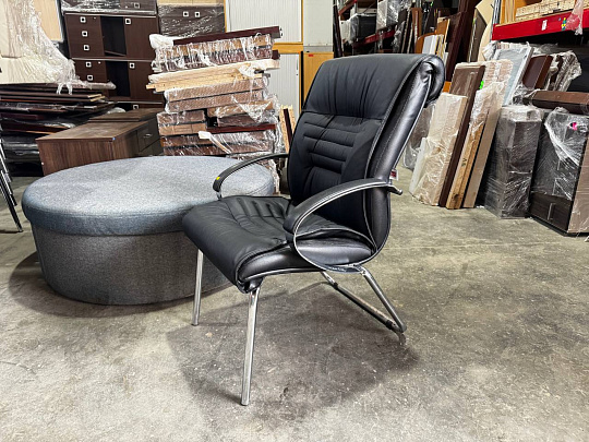 Конференц-кресло Искусственная кожа Чёрный