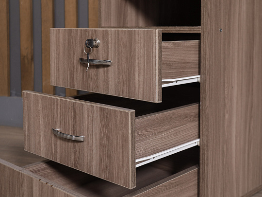 Тумба приставная ЛДСП Ясень шимо