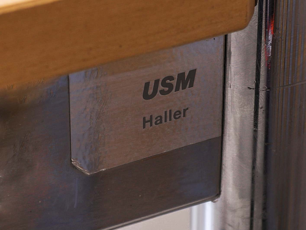 Стол с тумбой USM Haller Металл Бук Швейцария (СТБК-300924)