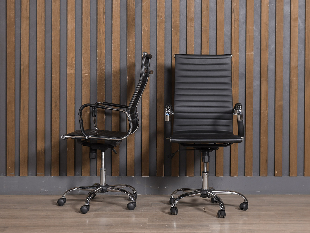 Офисное кресло Harman New Искусственная кожа Чёрный Китай (КПЭЧ-031225)