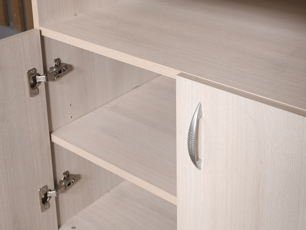 Тумба под оргтехнику ЛДСП Бук (ТОБК-201125)