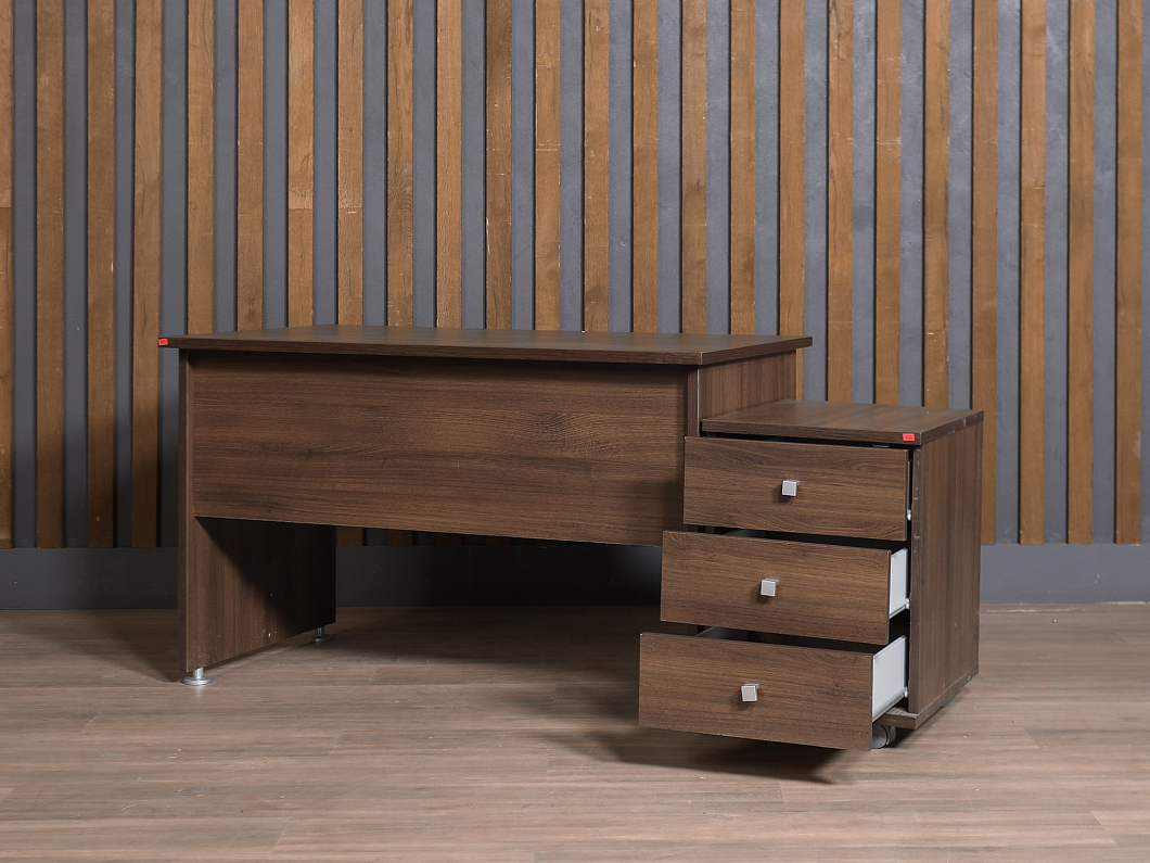 Стол с тумбой ЛДСП Венге (СПТВГ-181125)